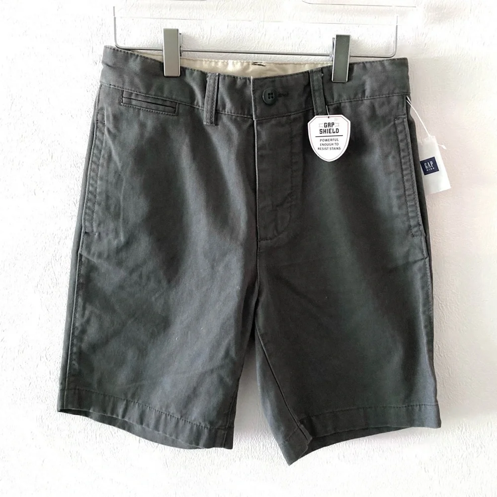 NWT Gap Khaki Green Shorts Size 7 Husky